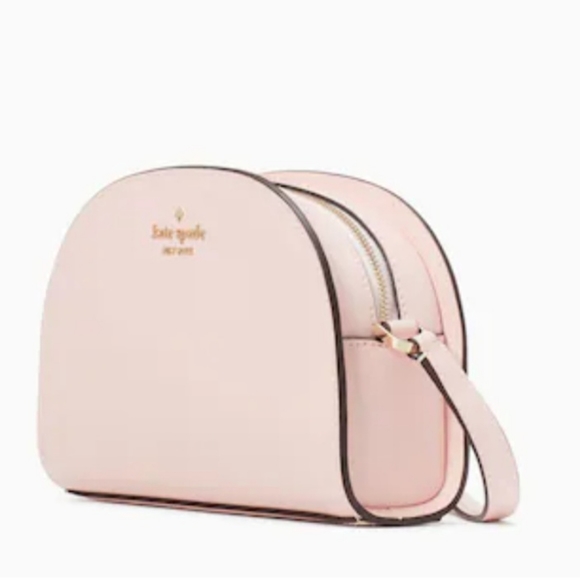Kate Spade Perry Leather Dome Crossbody Chalk Pink - Picture 2 of 5